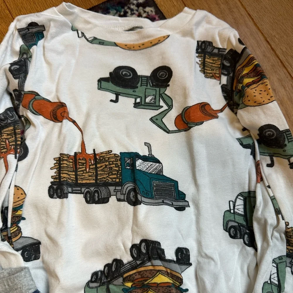 Carters Printed Pajama Sets Toddler Boy 2T Trucks Stripes
